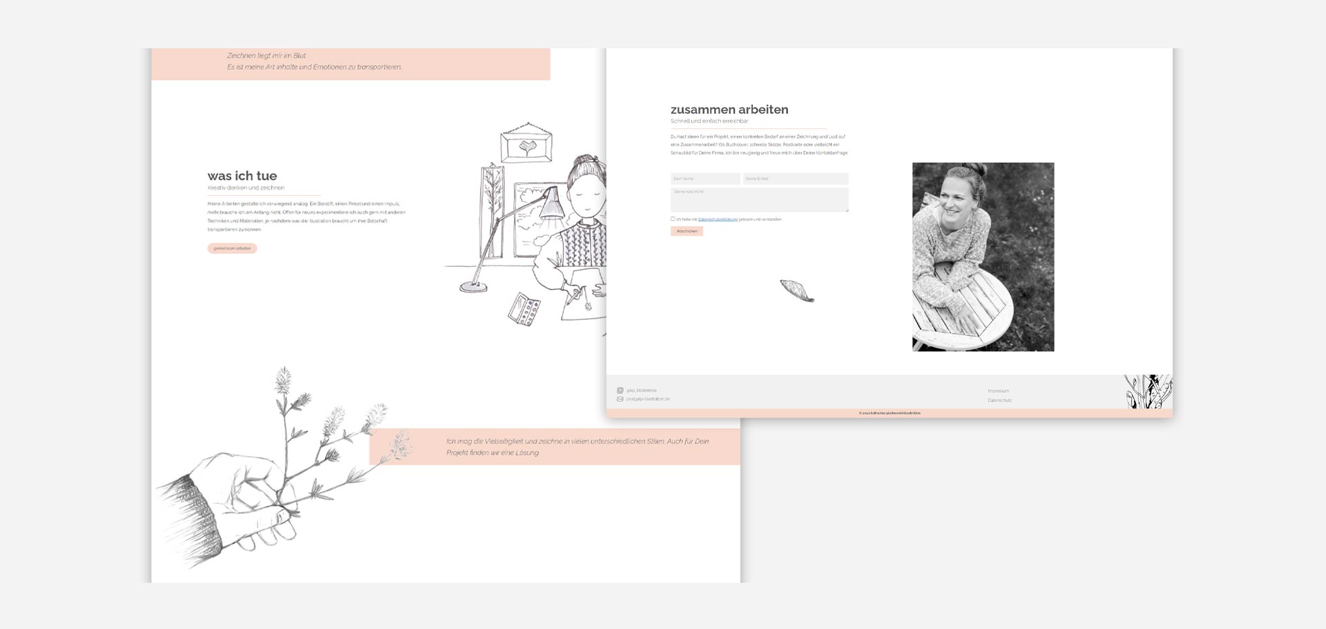 Webdesign Potsdam Webseite erstellen lassen Der Teschi Illustratorin
